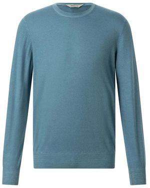 Gran Sasso Rundhals-Strickware - Blau
