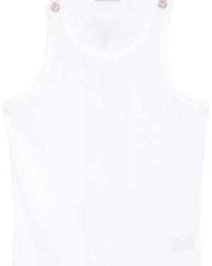 Jean Paul Gaultier Sleeveless Tops - White