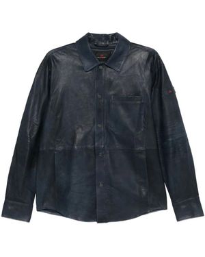 Peuterey Jassen ,Blauw ,Leer Jassen