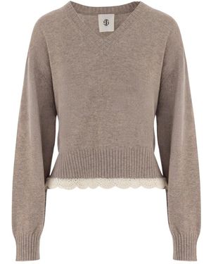 THE GARMENT V-Neck Knitwear - Marrone
