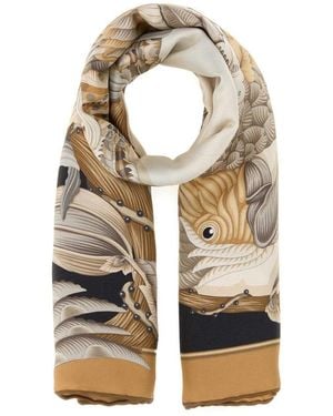 Ferragamo Silk Scarves - Natural