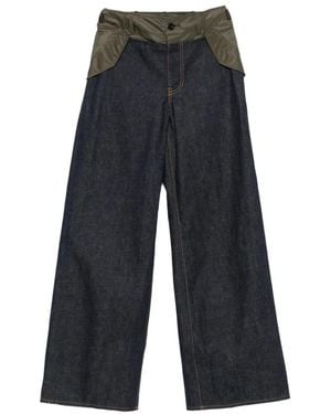 Sacai Wide Trousers - Grijs