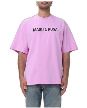 MSGM Maglia Rosa T-Shirt - Paars