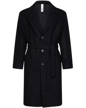 Hevò Belted Coats - Nero