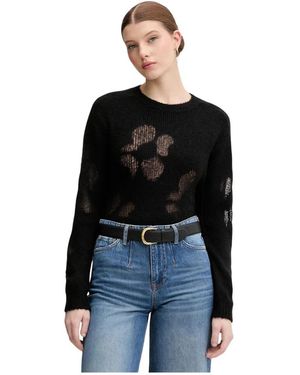 Benetton Round-Neck Knitwear - Negro