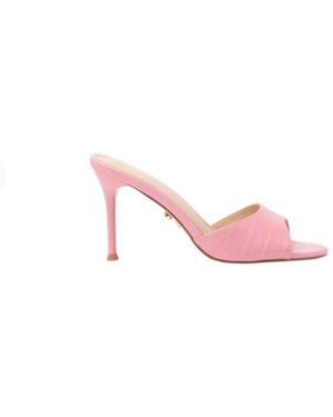 TWENTYFOUR Heeled Mules - Pink