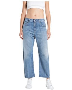 Replay Cropped Jeans - Blue