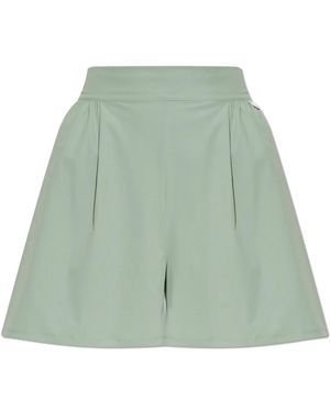 Nike Fitness ,Groen ,Polyester 24.7 Perfect Stretch Dri-Fit Shorts Met Hoge Taille