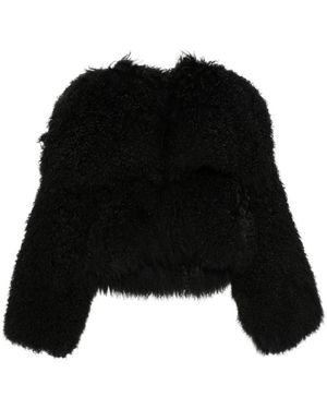 The Attico Faux Fur & Shearling Jackets - Black
