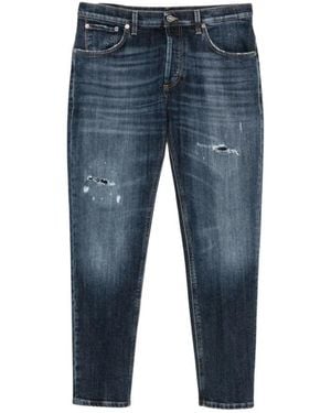Dondup Jeans ,Blauw ,Denim Straight Jeans