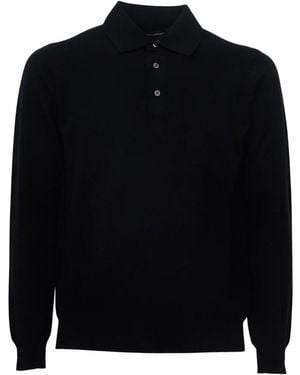 FILIPPO DE LAURENTIIS Tops ,Blauw ,Polo Finezza 12 - Zwart