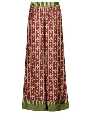 La DoubleJ Wide Trousers - Red