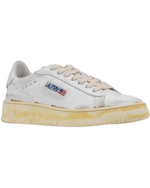 Autry Sneakers stringate in pelle - Bianco