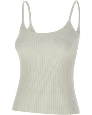 Courreges Sleeveless Tops - Grey