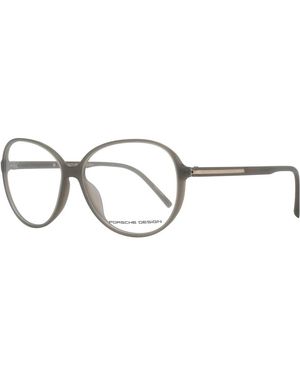 Porsche Design Grijze Optische Monturen Ronde Stijl - Metallic