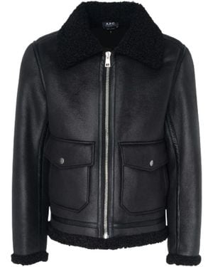 A.P.C. Light Jackets - Black