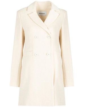 Silvian Heach Double-Breasted Coat - Naturel