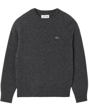 Lacoste Round-Neck Knitwear - Grey