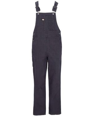 Dickies Canvas Bib Und Brace Lange Hose - Blau