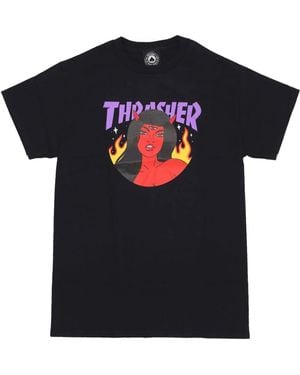 Thrasher T-Shirts - Zwart