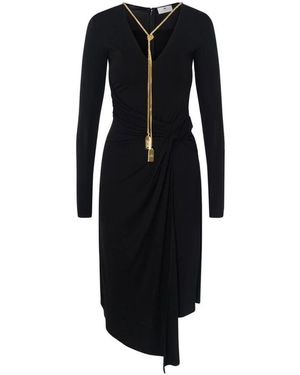 Elisabetta Franchi Elegantes Schwarzes Kleid Für Frauen