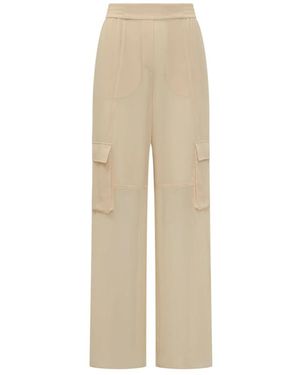 Pinko Wide Trousers - Natural
