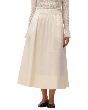 Notre-v Rokken ,Katoen Nv-Frigg Midi Rok - Naturel