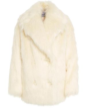 Stand Studio Faux Shearling Jas - Naturel