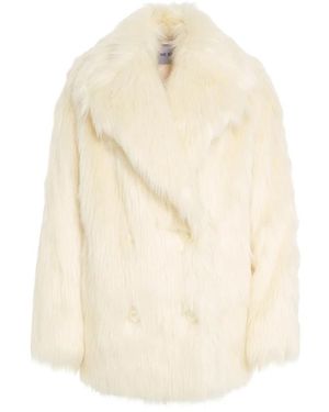 Stand Studio Faux Shearling Jacke - Natur