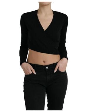 Dolce & Gabbana V-Neck Knitwear - Black