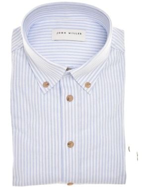 John Miller Casual Shirts - Blue