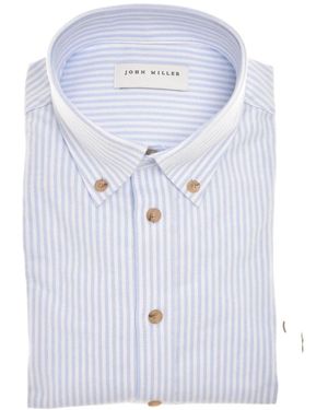 John Miller Casual Shirts - Bleu
