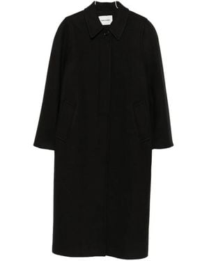 Low Classic Single-Breasted Coats - Negro
