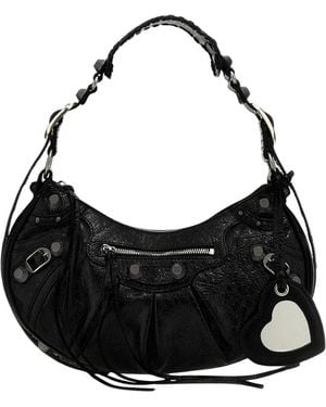 Balenciaga Le Cagole Schultertasche Klein - Schwarz