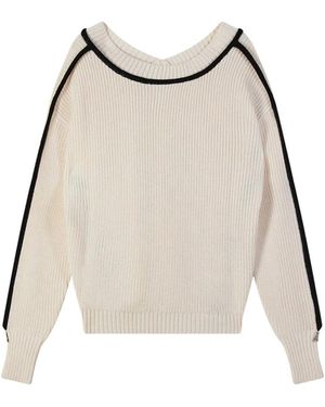 Patrizia Pepe Round-Neck Knitwear - Neutre