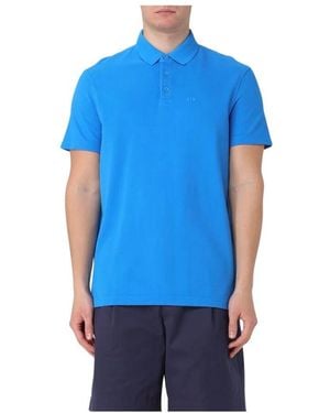 ARMANI EXCHANGE Polo Shirts - Blue