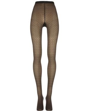 Wolford 3D Geometrische Panty - Naturel