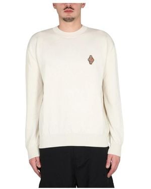 Marcelo Burlon Round-Neck Knitwear - Bianco