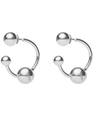 Jean Paul Gaultier Silber Piercing Ohrring - Mettallic