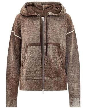 DIESEL Hoodies & Sweatvesten ,Bruin ,Wol M-Hermine Maglia