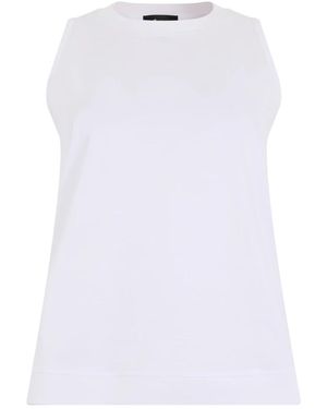 Laminar Sleeveless Tops - Blanco