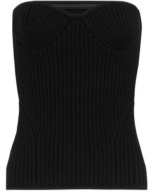 Jean Paul Gaultier Sleeveless Tops - Black
