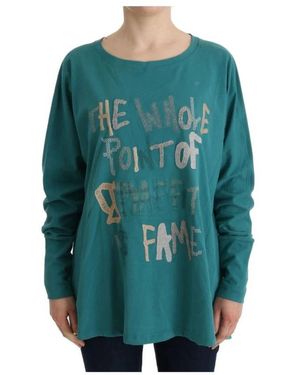 John Galliano Long Sleeve T-Shirts - Blue
