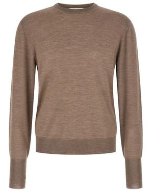 Ma'ry'ya Round-Neck Knitwear - Marrón
