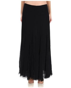 Chloé High-Waisted Pleated Midi Skirt - Schwarz