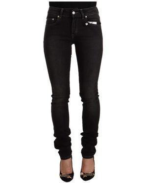 Gianfranco Ferré Chique Slim Zwart Gewassen Jeans