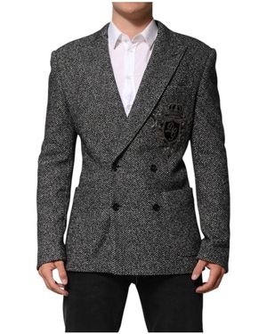 Dolce & Gabbana Formele Blazer Jas - Zwart