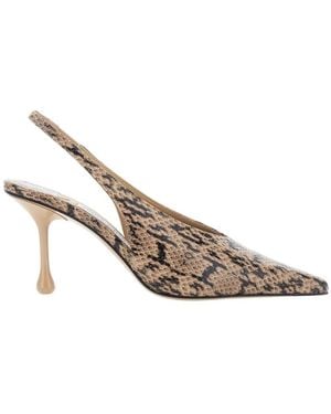 Jimmy Choo Isa 80 Slingback Pumps - Metallic