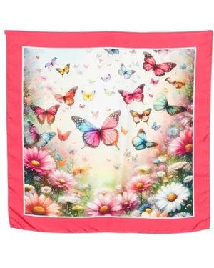 D'Aniello Silky Scarves - Pink