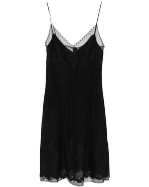 Ermanno Scervino Kleid Mit Stickerei - Schwarz